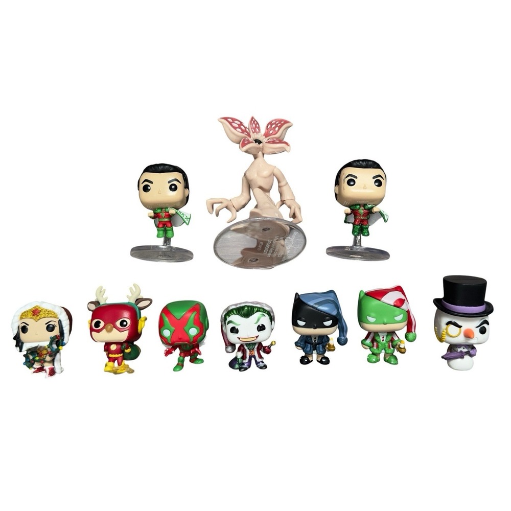 Funko Pop Pocket Minis DC Holiday Christmas Joker Flash Demogorgon Figures